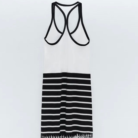 ZARA CHUPA CHUPS FRINGED DRESS - Picture 3 of 9